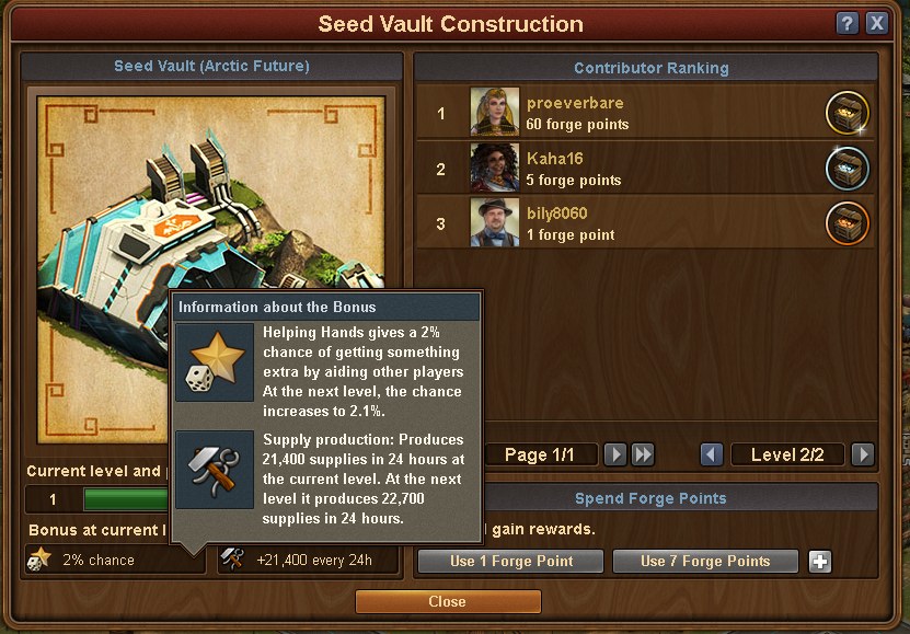 Seed Vault of Empires Forum